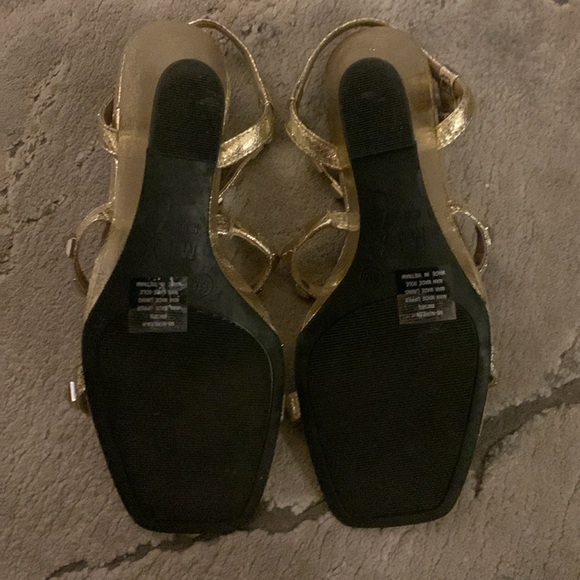 π2X HOST PICKπ Mix No. 6 Gold Studded Wedge Sandals - Picture 5 of 5